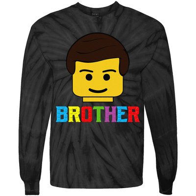 Block Brick Building Brother Master Builder Matching Family Tie-Dye Long Sleeve Shirt