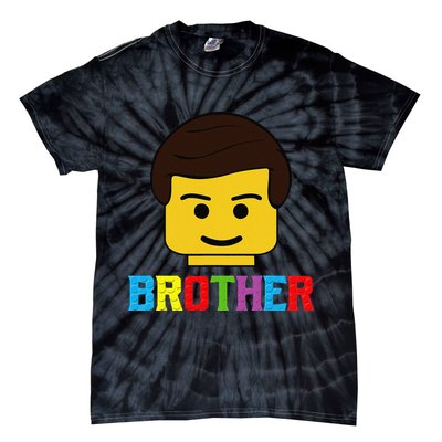 Block Brick Building Brother Master Builder Matching Family Tie-Dye T-Shirt