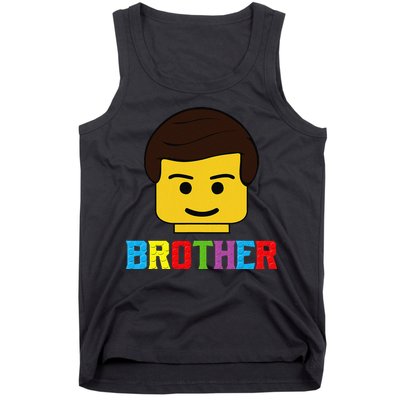 Block Brick Building Brother Master Builder Matching Family Tank Top