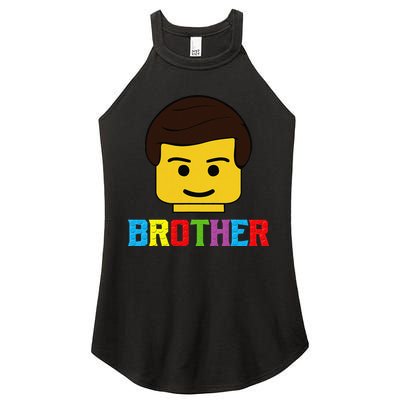 Block Brick Building Brother Master Builder Matching Family Women's Perfect Tri Rocker Tank