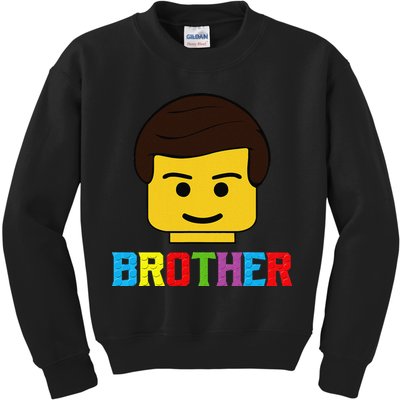 Block Brick Building Brother Master Builder Matching Family Kids Sweatshirt