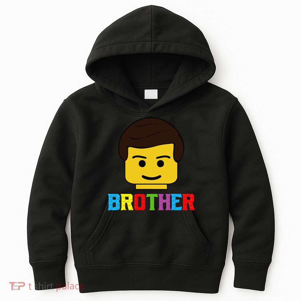 Block Brick Building Brother Master Builder Matching Family Kids Hoodie