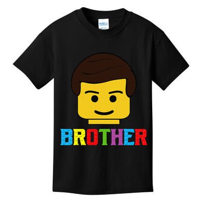 Block Brick Building Brother Master Builder Matching Family Kids T-Shirt
