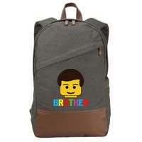 Block Brick Building Brother Master Builder Matching Family Cotton Canvas Backpack