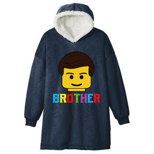 Block Brick Building Brother Master Builder Matching Family Hooded Wearable Blanket