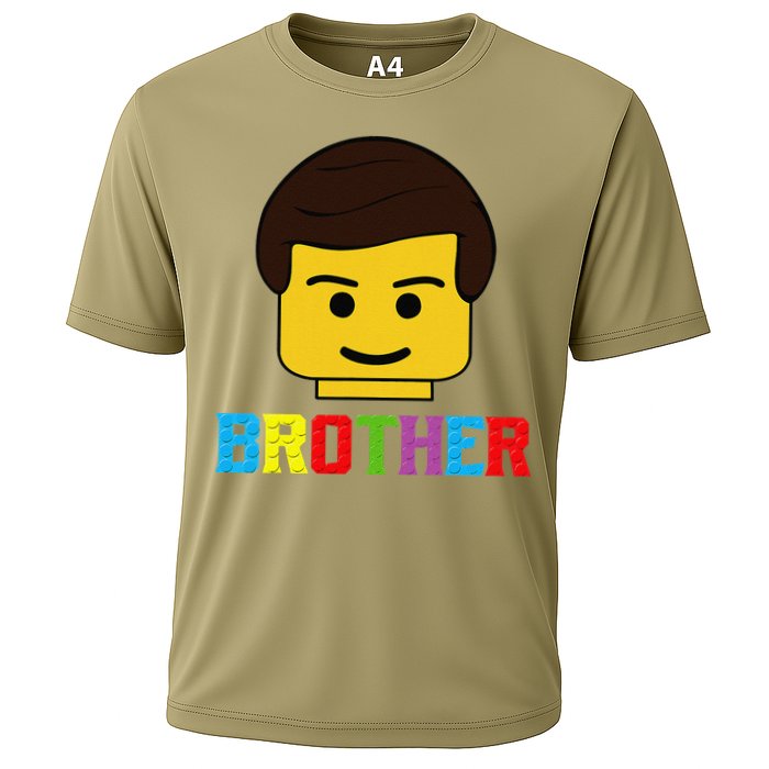 Block Brick Building Brother Master Builder Matching Family Cooling Performance Crew T-Shirt