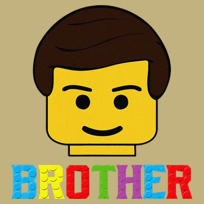 Block Brick Building Brother Master Builder Matching Family T-Shirt