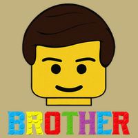 Block Brick Building Brother Master Builder Matching Family Button