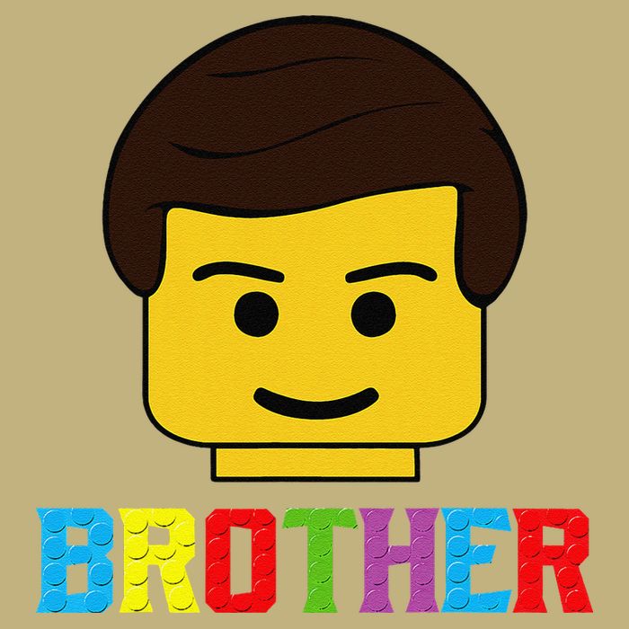 Block Brick Building Brother Master Builder Matching Family Button