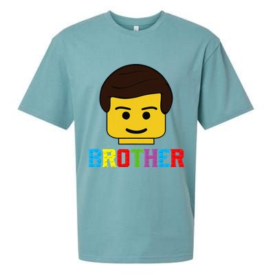 Block Brick Building Brother Master Builder Matching Family Sueded Cloud Jersey T-Shirt