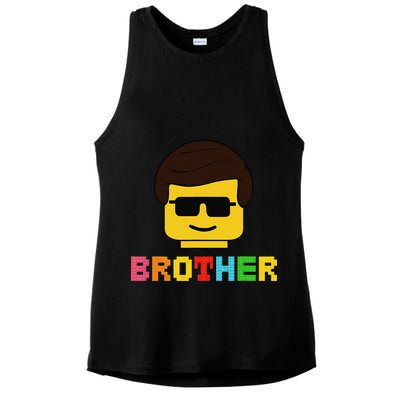 Block Brick Building Brother Master Builder Matching Family Ladies PosiCharge Tri-Blend Wicking Tank
