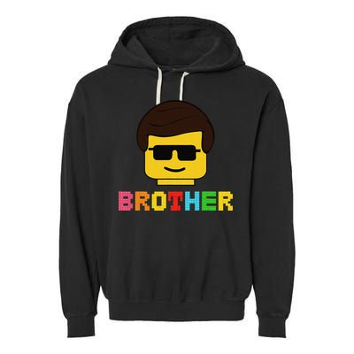 Block Brick Building Brother Master Builder Matching Family Garment-Dyed Fleece Hoodie