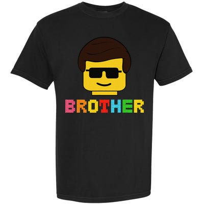Block Brick Building Brother Master Builder Matching Family Garment-Dyed Heavyweight T-Shirt