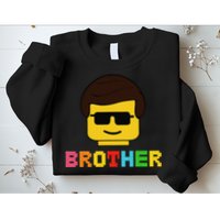 Block Brick Building Brother Master Builder Matching Family Sweatshirt