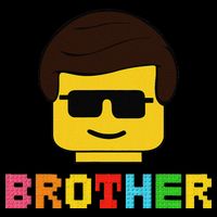 Block Brick Building Brother Master Builder Matching Family Backpack