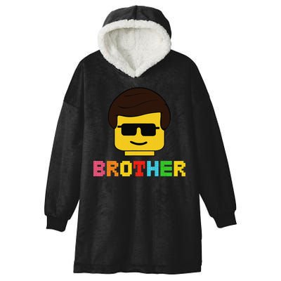 Block Brick Building Brother Master Builder Matching Family Hooded Wearable Blanket