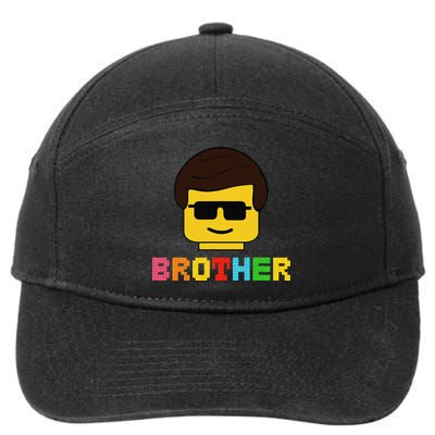 Block Brick Building Brother Master Builder Matching Family 7-Panel Snapback Hat