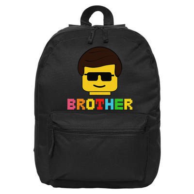 Block Brick Building Brother Master Builder Matching Family 16 in Basic Backpack