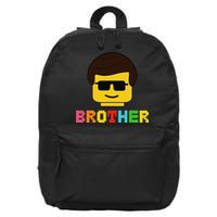 Block Brick Building Brother Master Builder Matching Family 16 in Basic Backpack