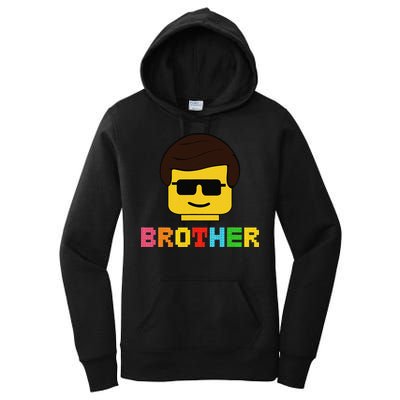 Block Brick Building Brother Master Builder Matching Family Women's Pullover Hoodie