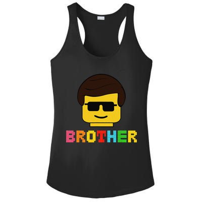 Block Brick Building Brother Master Builder Matching Family Ladies PosiCharge Competitor Racerback Tank