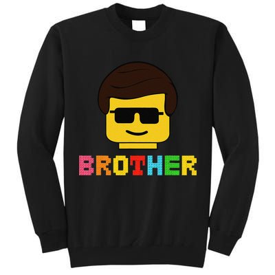 Block Brick Building Brother Master Builder Matching Family Tall Sweatshirt