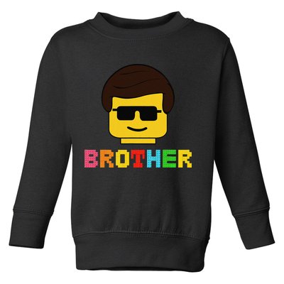 Block Brick Building Brother Master Builder Matching Family Toddler Sweatshirt