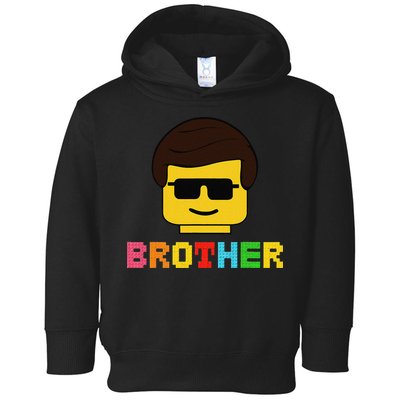 Block Brick Building Brother Master Builder Matching Family Toddler Hoodie
