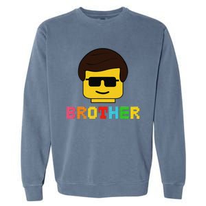 Block Brick Building Brother Master Builder Matching Family Garment-Dyed Sweatshirt