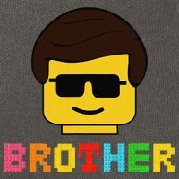 Block Brick Building Brother Master Builder Matching Family Cotton Canvas Backpack