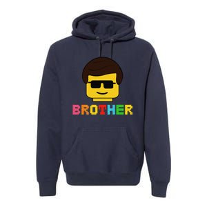 Block Brick Building Brother Master Builder Matching Family Premium Hoodie