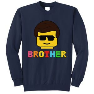 Block Brick Building Brother Master Builder Matching Family Tall Sweatshirt