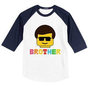 Block Brick Building Brother Master Builder Matching Family Baseball Sleeve Shirt