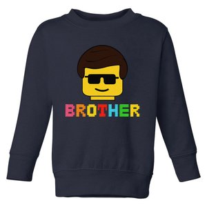 Block Brick Building Brother Master Builder Matching Family Toddler Sweatshirt