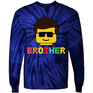 Block Brick Building Brother Master Builder Matching Family Tie-Dye Long Sleeve Shirt