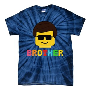 Block Brick Building Brother Master Builder Matching Family Tie-Dye T-Shirt