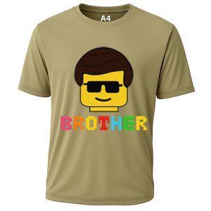 Block Brick Building Brother Master Builder Matching Family Cooling Performance Crew T-Shirt