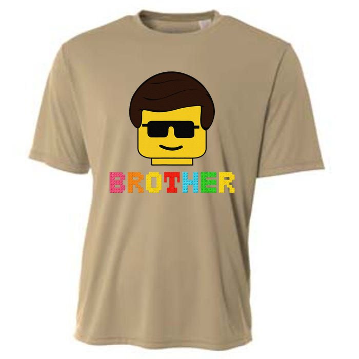 Block Brick Building Brother Master Builder Matching Family Cooling Performance Crew T-Shirt