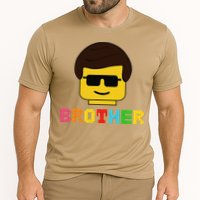 Block Brick Building Brother Master Builder Matching Family Cooling Performance Crew T-Shirt
