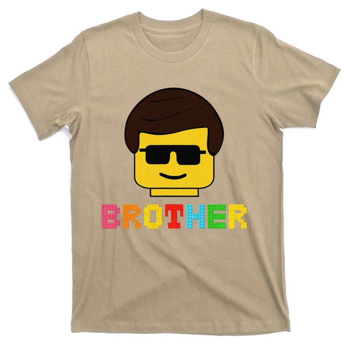 Block Brick Building Brother Master Builder Matching Family T-Shirt