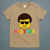 Block Brick Building Brother Master Builder Matching Family T-Shirt