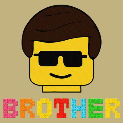 Block Brick Building Brother Master Builder Matching Family T-Shirt