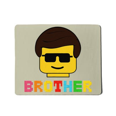 Block Brick Building Brother Master Builder Matching Family Mousepad