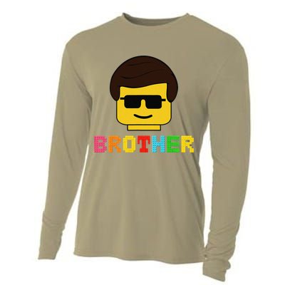 Block Brick Building Brother Master Builder Matching Family Cooling Performance Long Sleeve Crew