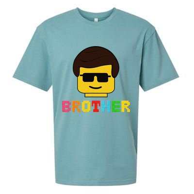 Block Brick Building Brother Master Builder Matching Family Sueded Cloud Jersey T-Shirt
