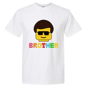 Block Brick Building Brother Master Builder Matching Family Garment-Dyed Heavyweight T-Shirt