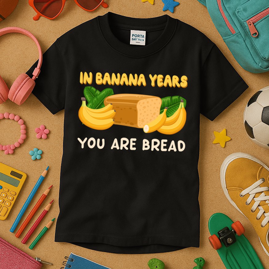 Bakery Banana Bread In Banana Years You're Bread Kids T-Shirt