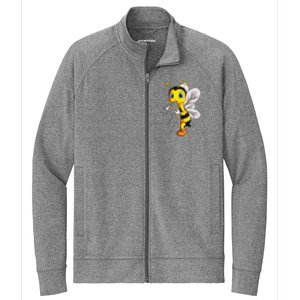 Bee Bumble Bee Stretch Full-Zip Cadet Jacket