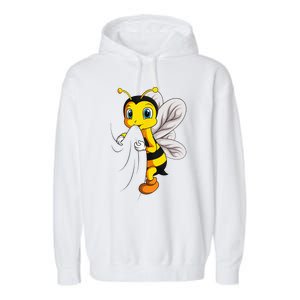 Bee Bumble Bee Garment-Dyed Fleece Hoodie