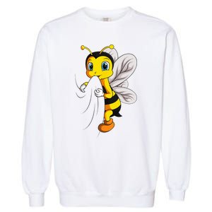 Bee Bumble Bee Garment-Dyed Sweatshirt